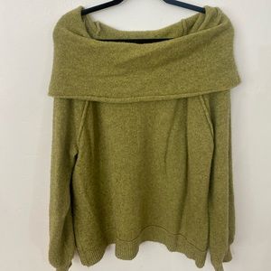 Free People Oversized Light Green Sweater Large